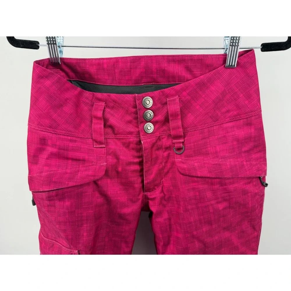 Patagonia H2NO Pink Plaid Ski Snowboard Pants Women's XS‎ Insulated Waterproof
